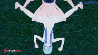 Yoisaki Kanade long hair and I have intense sex in the meadow. - Project SEKAI Hentai-7