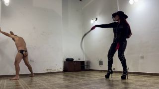 LATIN BEAUTIES IN HIGH HEELS: "BQ FIERCE BULLWHIPPING IN FULL LEATHER BY THE BOOTSQUEEN" (1080 HD) (2025)-2