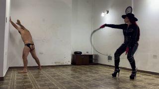 LATIN BEAUTIES IN HIGH HEELS: "BQ FIERCE BULLWHIPPING IN FULL LEATHER BY THE BOOTSQUEEN" (1080 HD) (2025)-4