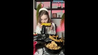 Webcam ASMR eating. Part 1-0