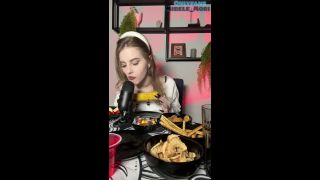 Webcam ASMR eating. Part 1-2