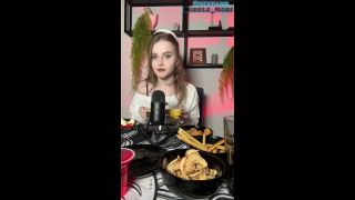 Webcam ASMR eating. Part 1-3