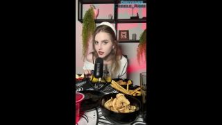 Webcam ASMR eating. Part 1-6