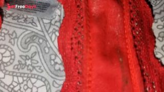 My PANTY is Soaked with CREAMY Pussy Grool and DIRTY ASS Juices - Look How He Cleans It All-9