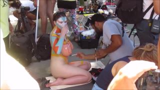 xxx video 23 2018 NYC Body Painting on webcam -6