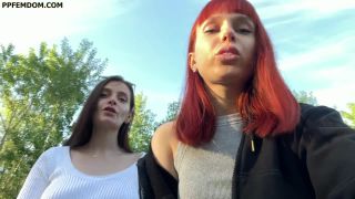 free porn clip 6 Petite Princess Femdom – Two Mistresses Brought You To The Forest To Pov Spit And Humiliate You And Then Leave You There | redhead | fetish porn feet fetish porn-0