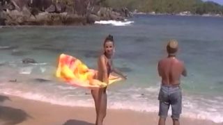 Francoise - BTS - beach and 2  boys-1