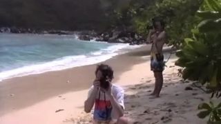 Francoise - BTS - beach and 2  boys-2
