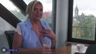 Hot Threesome 1080p: 2 MILF Housewives & 1 Guy's Cock Feast-1