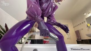 FetiliciousFans SiteRipPt 1Daily Life in Transparent Purple Latex-9