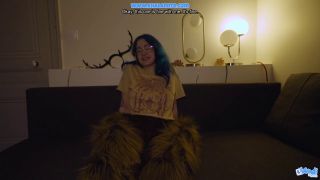 Khalamite - The shy blue-haired girl wants your dick for the evening - French Hairy Roleplay-3