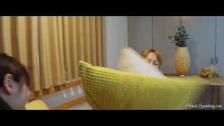 free online video 14 Hand-Spanking – MP4/HD – Seira, Rina, Miki – Pillow Fight (Eng Sub) on fetish porn asian orgasm-1