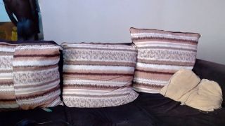 Private sexy - Ebony BBC masturbation and cum on the couch part 2-4