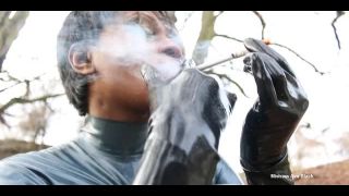 Ava Black – Smoking in latex  480p *-3