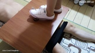 online xxx video 43 public foot fetish Canvas Shoejob Ejaculate, foot on femdom porn-1