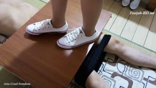 online xxx video 43 public foot fetish Canvas Shoejob Ejaculate, foot on femdom porn-7