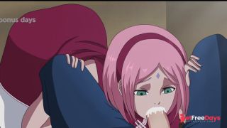 [GetFreeDays.com] Poniendo Bajo un Genjutsu a Sakura para que nos de Una Mamada - Sarada Rising Adult Clip October 2022-8