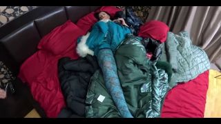 Masturbation Porn Several Shiny Down-jackets Used for Fucking and Masturbating 267-8