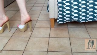 Shoejob in Buckle Mules.-2