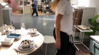 adult xxx video 26 IviRoses Exhibitionist Public Nudity – Risky IKEA anal dildo barefoot, mean femdom on anal porn -2