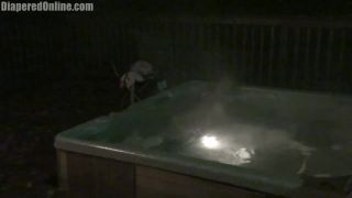 Diaperedonline2Natalia Natalia Diapered in Hot Tub-0