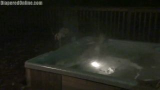 Diaperedonline2Natalia Natalia Diapered in Hot Tub-3