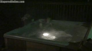 Diaperedonline2Natalia Natalia Diapered in Hot Tub-8