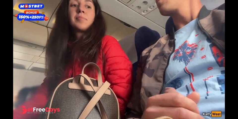 I Cant Wait and I Want to Jerking off His Cock Right on Plane Full of People...