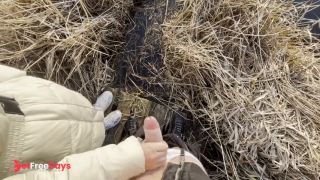 POV hot HANDJOB with a VIEW  my CUM ends up in the LAKE-9