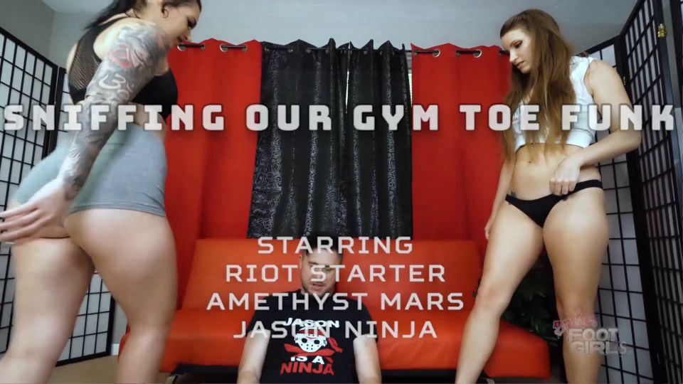 free video 48 femdom xxx femdom porn | Bratty Foot Girls - Amethyst Mars and Riot Starter - Smelly toe Funk - FullHD 1080p | fetish