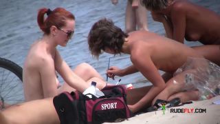 Naked teen naturist lets the water kiss her body 3-3