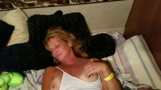 Exclusive Best Friends Wife Fucks her Pussy and Plays with her Big Tits.-1