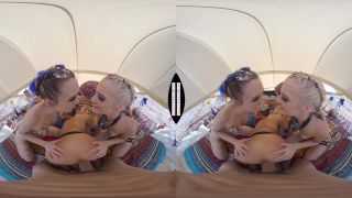 Burning Dude at the playa and you get to fuck 3 chicks - VR - [Hardcore porn]-6