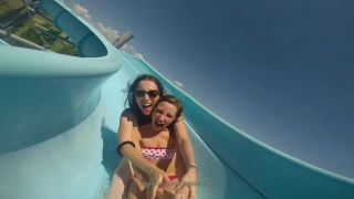 Underwater nipple slip after the water  slide-0