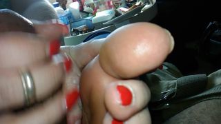 72 year old italian grandma footjob Black!-0