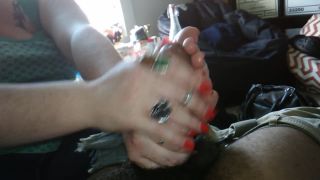 72 year old italian grandma footjob Black!-2