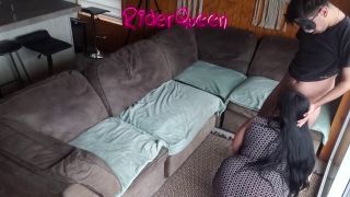 RiderQueenOk - Husband Cuckold Recording her wife whit Young man Bull Bareback Amateur BBW latina-5