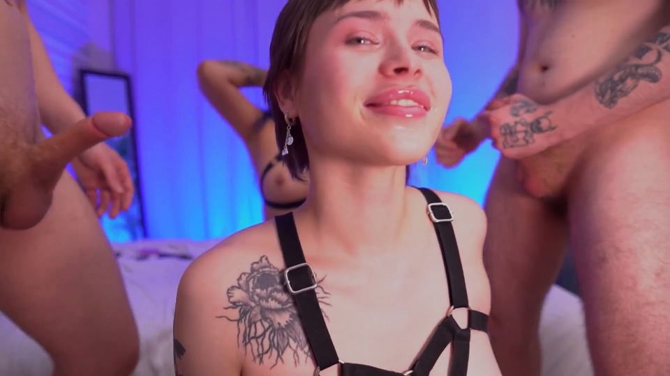 7196 Two Mouths Worked Simultaneously, Cutie Lina Swallowed e...