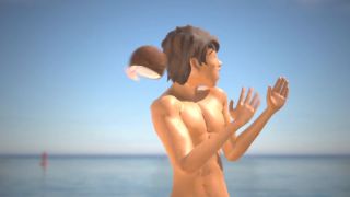 3D Porn 3DGSPOT - Oily Babe Gets Her Pussy Pounded At The Beach! 3D ANIMATION!-1
