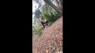 Enjoying nature hike and a blowjob-0