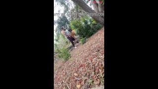 Enjoying nature hike and a blowjob-9