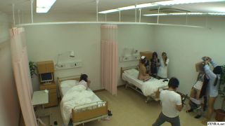 Japanese CMNF Naked Hospital Prank TV Show-7