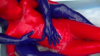 dlzts-175 - Slimy Lotion Zentai SEX-4