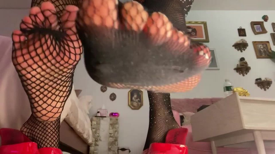 adult clip 41 Misswhip – Hot Mean Duo with Pretty Feet in Fishnet on feet porn foot fetish live cam