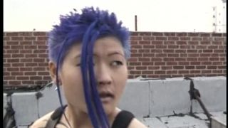 Purple Haired Gothic Asian Puts On One Wild Fetish Show Femdom!-0