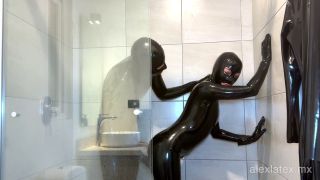 Femdom porn  Femdom porn Alex Latex - Shower After Recording with Gloomy Babe -5