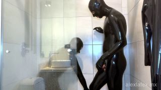 Femdom porn  Femdom porn Alex Latex - Shower After Recording with Gloomy Babe -9