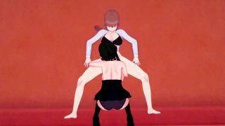 AlanGort - (chainsaw man)Makima futanari catching up Yor Forger-2