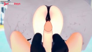 POV Hentai Footjob from All Girls from Kaguya Sama Love Is War-5