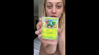 SpideyAva - Ripping Pokemon cards and showing off my bush - Day 13-5